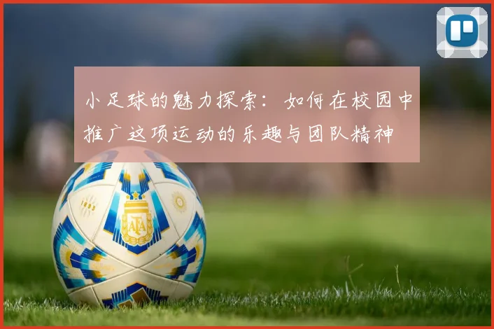小足球的魅力探索：如何在校园中推广这项运动的乐趣与团队精神